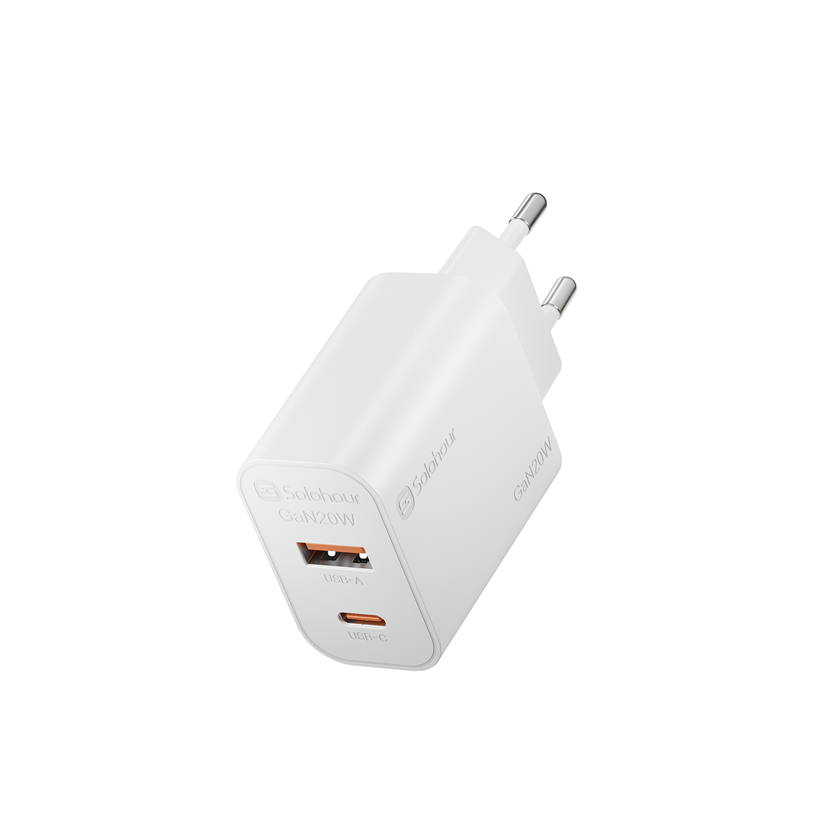 GaN 20W Fast Charger (2 Port | USB C + USB A)