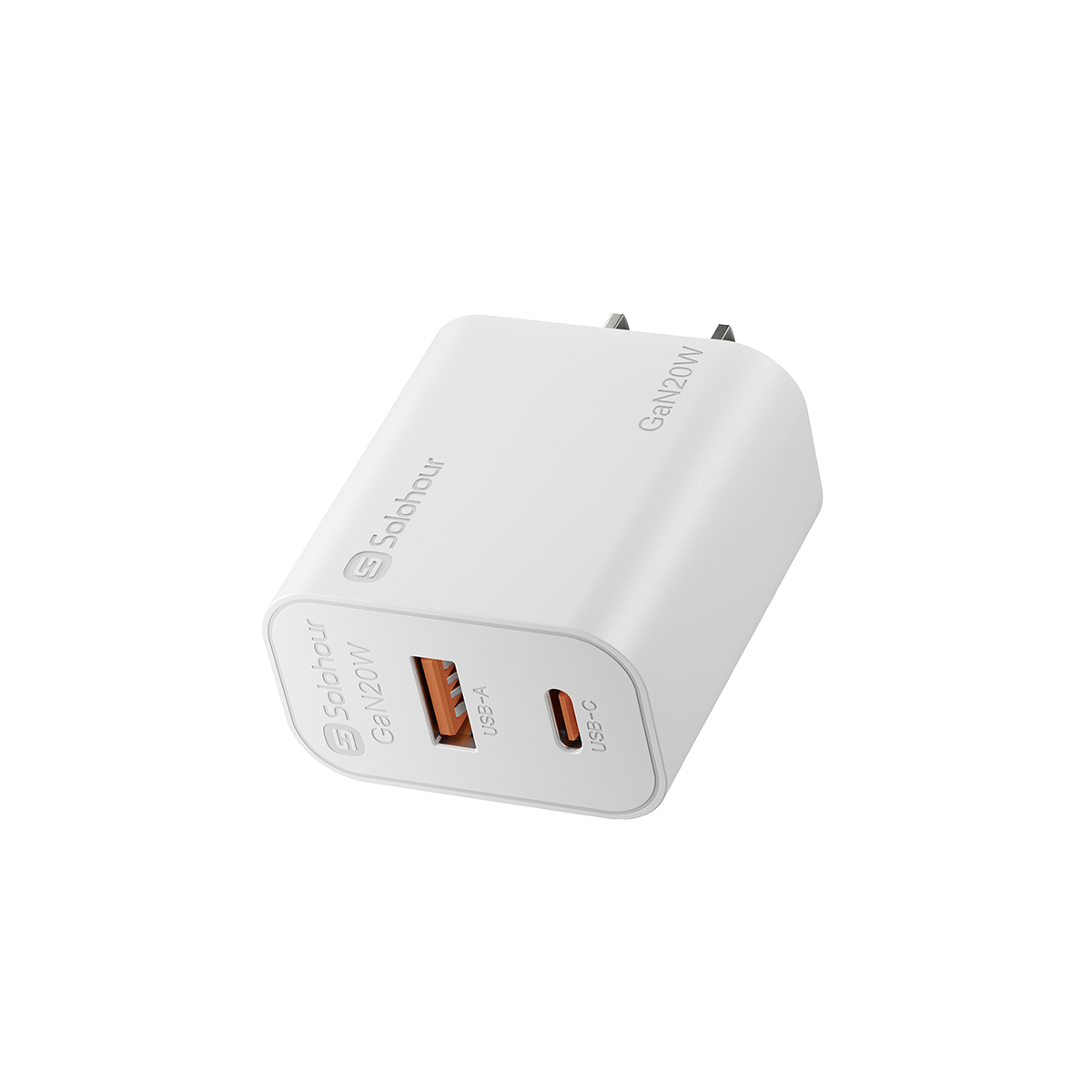 GaN 20W Fast Charger (2 Port | USB C + USB A)