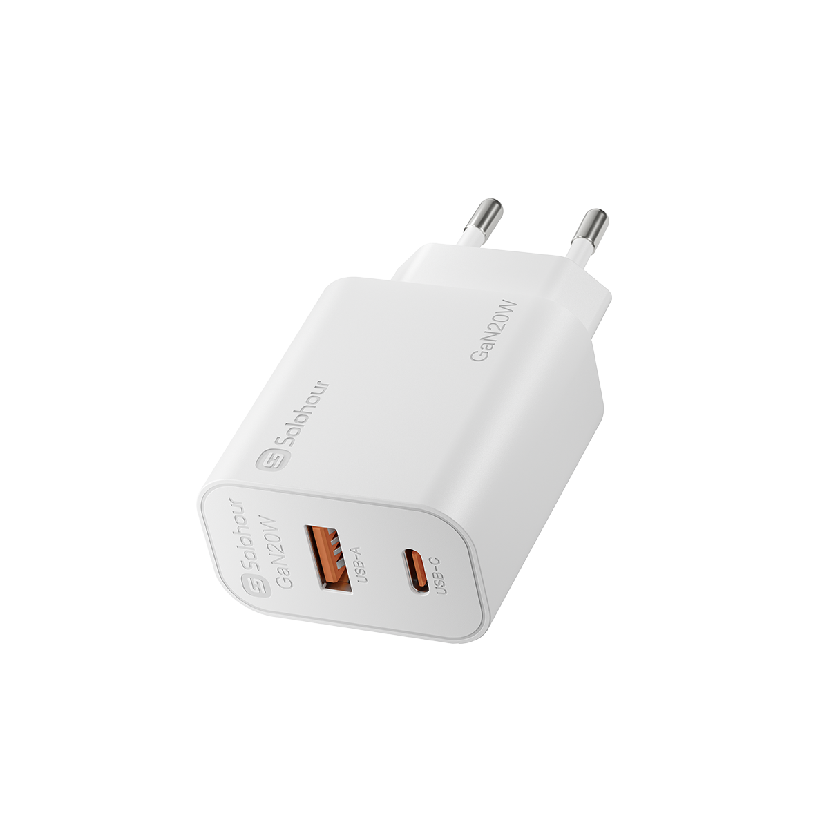 GaN 20W Fast Charger (2 Port | USB C + USB A)
