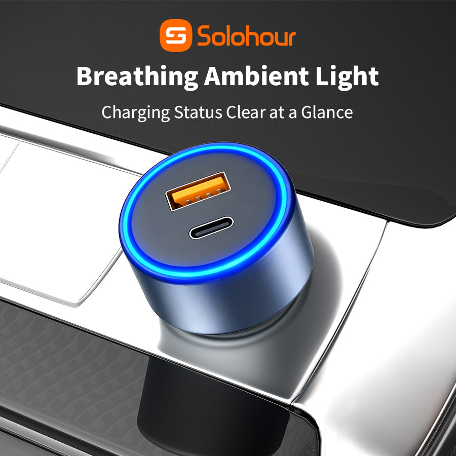 48W Fast Car Charger Kit With 1m C-C Cable