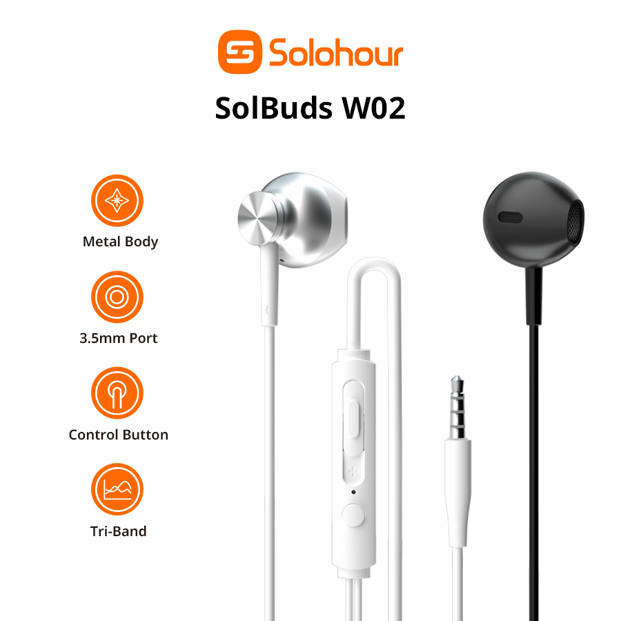SolCord W02 Wired Earphones
